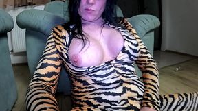 smoking fetish and bomber jacket destruction. glossy nylon jumpsuit tease and dirty masturbation