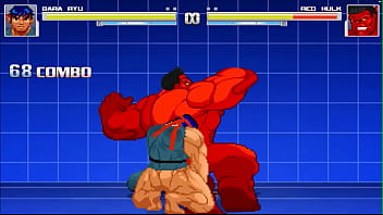 MUGEN Ryu fucks Hulk and Red hulk