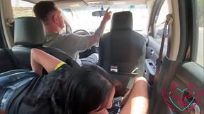 Kel Abate me mamou enquanto o corno do marido dela dirigia