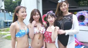 Business trip turns into beachside foursome