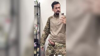 Randy military jerking removed