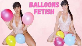 Having fun with balloons