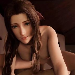 Aerith Gainsborough Pushing Her Hip In Dick Untill She Gets A Big Creampie Sound Version