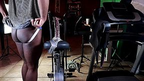 Sexy BBC Jock Doing Some Deep Anal Glute Training