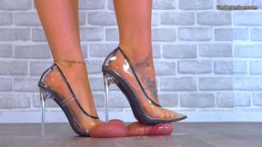 211 Bug Cam - Goddess Amber - Crushing Your Face & Busting The Cum From Your Balls In My Cinderella Heels - Trample Trampling CBT Shoejob Heeljob