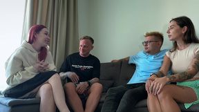 i swappe my hot gf with another couple & fucked his busty wife till i exploded on her pussy