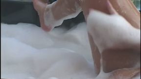Slutty vixen plays female parent and tends to the hard cock in her man's diaper