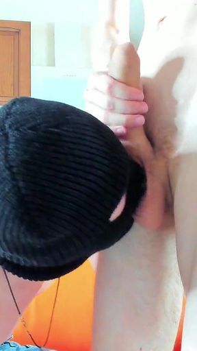 Licking the Foreskin of My Big 23 Cm Cock Must Be Exciting