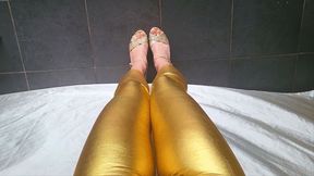 Gold Sandals Goddess View