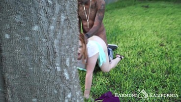Harmoni Kalifornia Back Yard Fuck with Shaundam