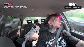 Naughty Taxi Ride: Passengers Wild Masturbation & Steamy Car Hookup