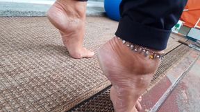 Amateur Blonde Mature Wife Enjoys Feet Worship
