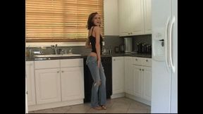 Addison Rose Striptease in the Kitchen with Opening Titles