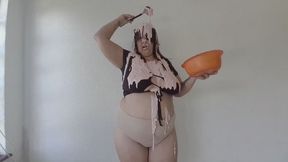 My Messy Batter Filling and Covering