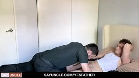 After the finish praying, Bishop gives the boy something extra that will make him feel so much better