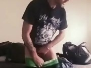Lean, masculine White Boy Stripping & Getting Nasty For The Cam