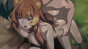 Hentai: Naofumi Fucks His Slim Buxom Slave Raphtalia By the River (The Rising of the Shield Hero)