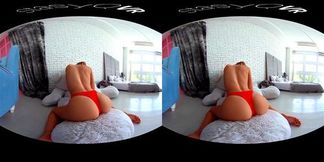 Hot blonde FridaQ teasing with her freshly shaved pussy