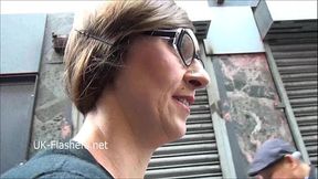 American exhibitionist Demona Dragons outdoor exposure and public flashing of da