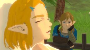 Young Princess Zelda Gets Horny While Link is Away