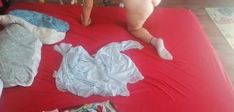 Sucking Wife's Juicy Pussy. Crazy Sex in the Bedroom Amateur Couple