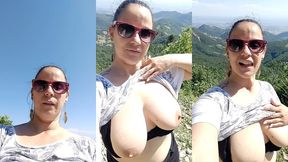 bon samedi mes loulous une balade en montagne et hop une petite exhib devant ...