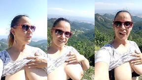 bon samedi mes loulous une balade en montagne et hop une petite exhib devant ...