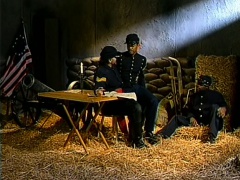 Civil war era gentlemen go interracial during a wild threesome