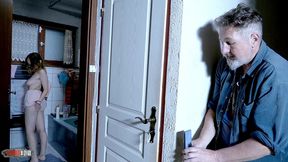 emejota s taboo encounter: from peeping to pleasure with step-dad