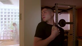 Stepsis asks stepbro to assists with shaving her pussy