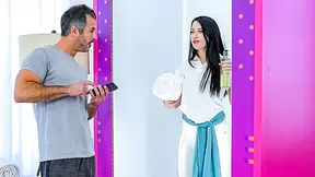 Sexy massage robot gets a software update and starts riding cock like a horny fucking machine