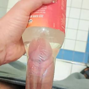 xTreme Bottle fucking with cum in water