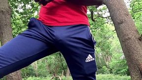 Walking Commando Swinging It and Then a Show off