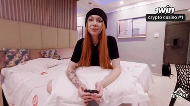 First Porn Scene from Cute Redhead Brazilian Girl ft. Tura [FREE SCENE]