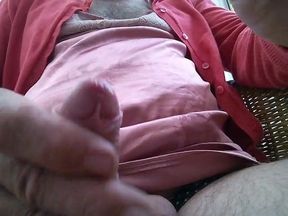 wearing her Satin and Cardie