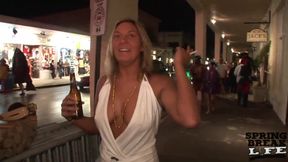 Lingerie Milf Body Paint Naked in Public Fest at Fantasy Fest - SpringbreakLife