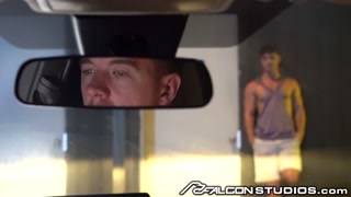 FalconStudios Devin Franco Cums All Over Himself While Bottoming + Creampie