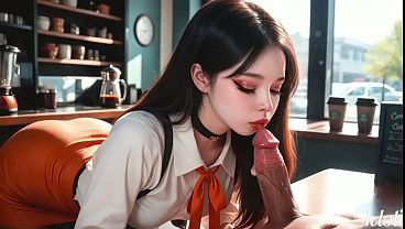 My boyfriend is such a pervert that he wanted to fuck in a coffee shop in broad daylight [AI]