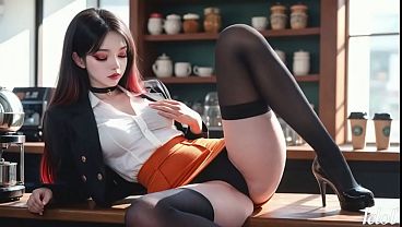 My boyfriend is such a pervert that he wanted to fuck in a coffee shop in broad daylight [AI]