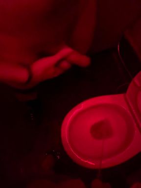 Amateur Boy Watches His Friend Pee in the Club's Toilets, Lends Him a Helping Hand and Gets Hard...
