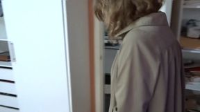 Hot MILF shows off in lingerie and begs for cum