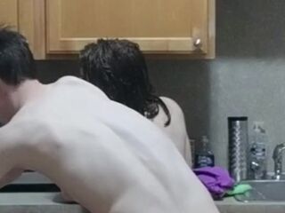 Heather Kane Kitchen Creampie (behind discharged)
