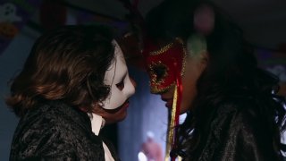 Masked Beauty Janice Griffith Sucks and Fucks Tyler Nixon's Hard Cock