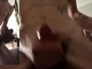 2 POV Straight twink CUM hard on camera with fleshlight