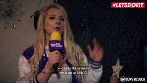 Sandy's Hardcore Encounter: German Amateur Babe Gets Banged Hard in Reality Scene
