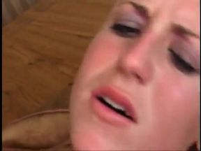 Chick in sexy pink skirt and bra gets fucked on couch