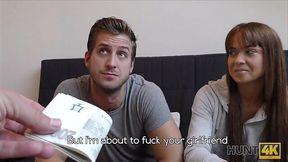 Pathetic cuck lets his girlfriend pay for rent with her body