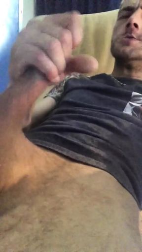 Hot Horny Guy Masturbates for A Strong Cumshot