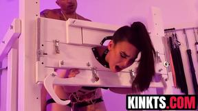 ”Gorgeous Kasey Kei submits to King Noire for rough assfucking punishment”