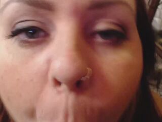 DAYTONA HALE! Close up sloppy BJ